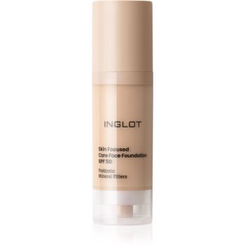 Inglot Skin Focused Care Face Foundation SPF 50 acoperire make-up SPF 50 - imagine 2